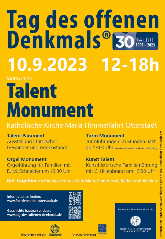 Otterstadter Förderverein nimmt am Tag des offenen Denkmals am 10. September 2023 teil